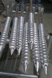 3m 1000~3000mm Längen-Stahlgrundschrauben-gewundene Erdanker