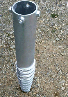 Örtlich festgelegte Flansch LÄRM 2615 Stahlgrundschrauben-Erdanker-Spiralen-Stapel